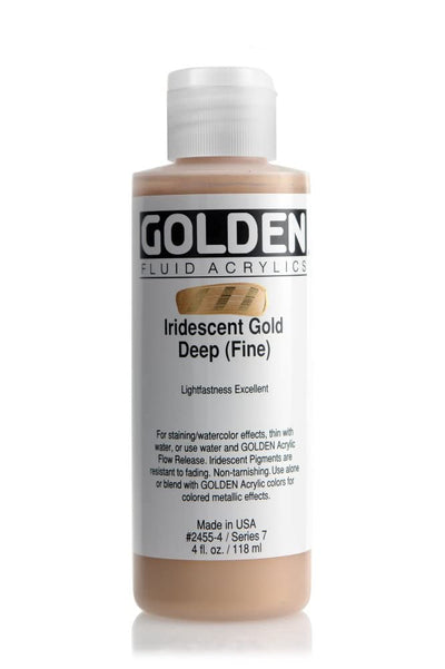 GOLDEN FLUID ACRYLIC COLOUR 118 ML SR 7 IRIDESCENT GOLD DEEP FINE (0002455-4)