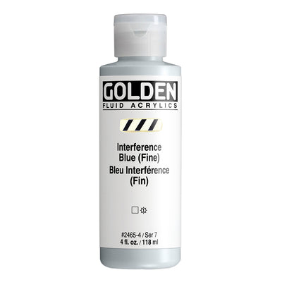 GOLDEN FLUID ACRYLIC COLOUR 118 ML SR 7 INTERFERENCE BLUE FINE (0002465-4)