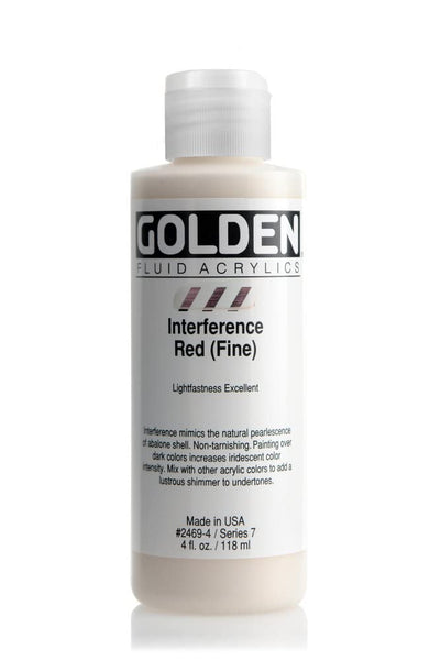 GOLDEN FLUID ACRYLIC COLOUR 118 ML SR 7 INTERFERENCE RED FINE (0002469-4)