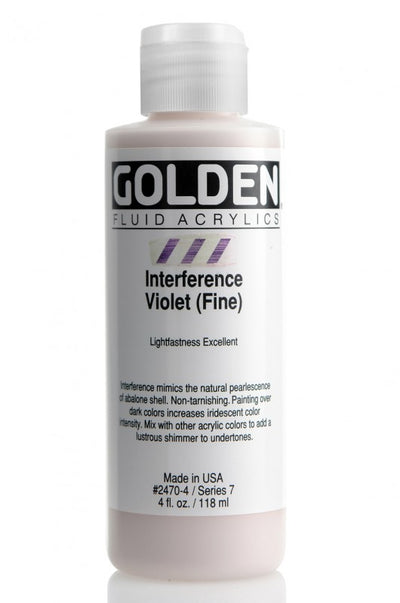 GOLDEN FLUID ACRYLIC COLOUR 118 ML SR 7 INTERFERENCE VIOLET FINE (0002470-4)