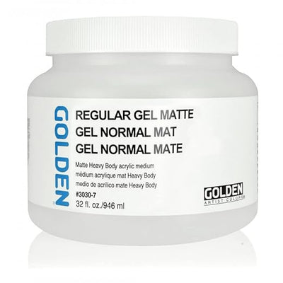 GOLDEN ACRYLIC MEDIUM 946 ML REGULAR GEL MATTE (0003030-7)