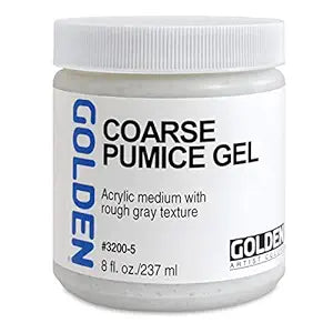 GOLDEN ACRYLIC MEDIUM 237 ML COARSE PUMICE GEL (0003200-5)