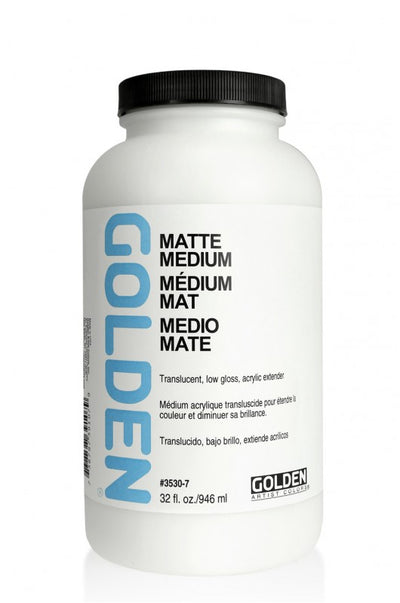 GOLDEN ACRYLIC MEDIUM 946 ML MATTE MEDIUM (0003530-7)