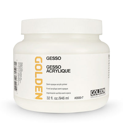 GOLDEN ACRYLIC MEDIUM 946 ML GESSO (0003550-7)