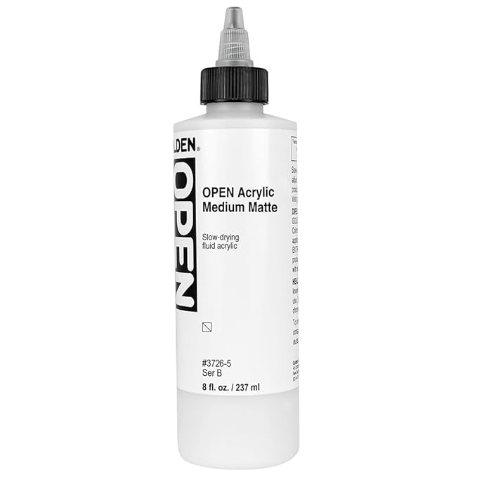 GOLDEN ACRYLIC MEDIUM 237 ML OPEN ACRYLIC MEDIUM MATTE (0003726-5)