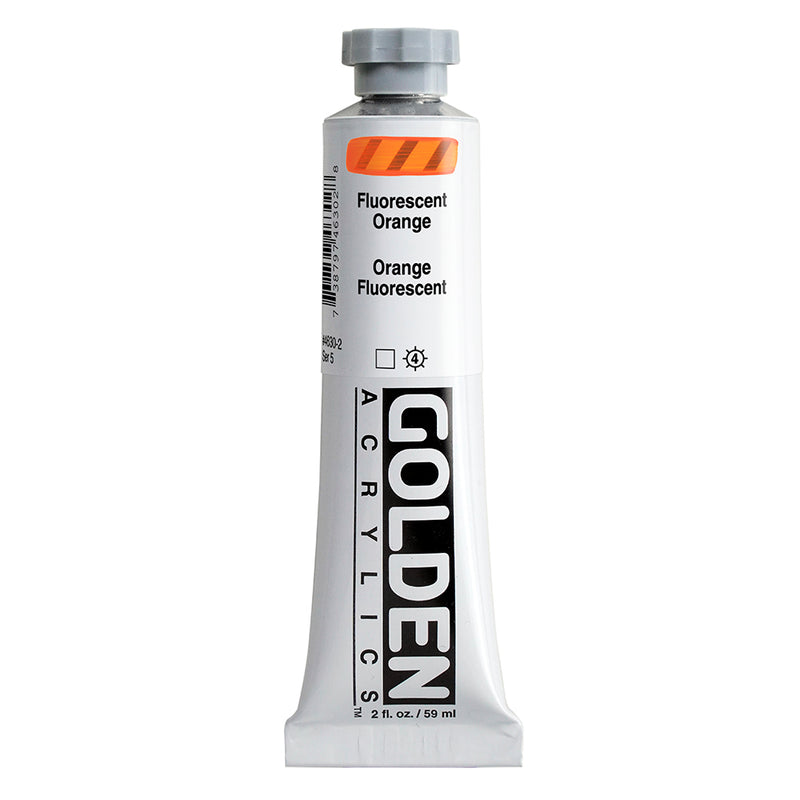 GOLDEN HEAVY BODY ACRYLIC COLOUR 59 ML SR 5 FLUORESCENT ORANGE (0004630-2)