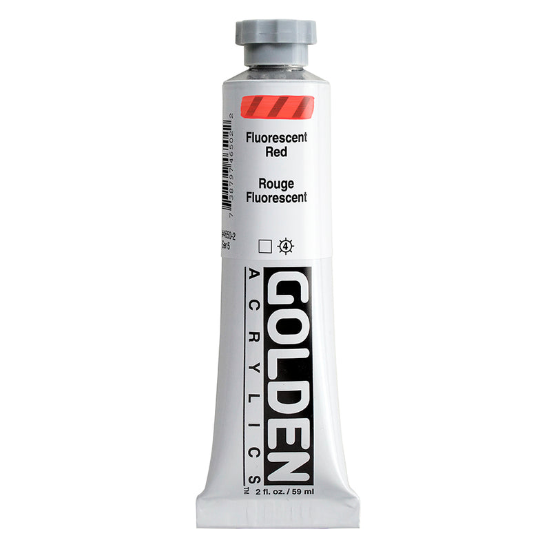 GOLDEN HEAVY BODY ACRYLIC COLOUR 59 ML SR 5 FLUORESCENT RED (0004650-2)