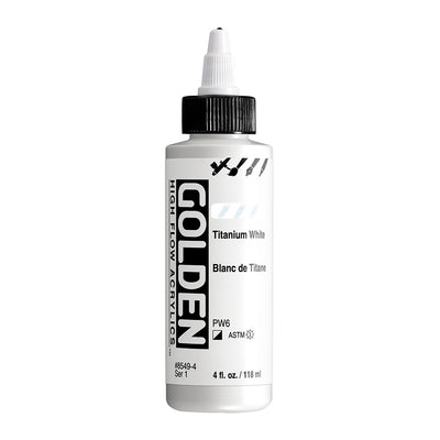 GOLDEN HIGH FLOW ACRYLIC COLOUR 118 ML SR 1 TITANIUM WHITE (0008549-4)