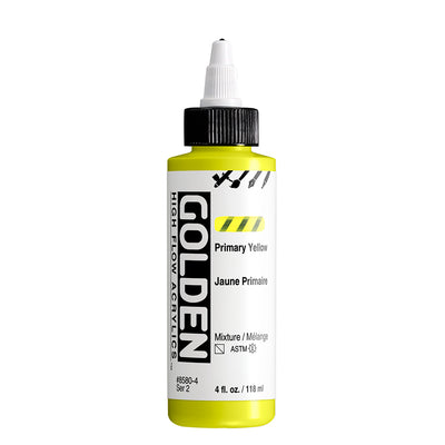 GOLDEN HIGH FLOW ACRYLIC COLOUR 118 ML SR 2 PRIMARY YELLOW (0008580-4)