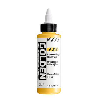 GOLDEN HIGH FLOW ACRYLIC COLOUR 118 ML SR 7 IRIDESCENT BRIGHT GOLD FINE (0008511-4)