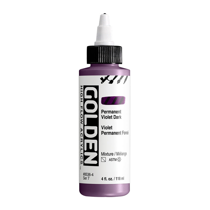 GOLDEN HIGH FLOW ACRYLIC COLOUR 118 ML SR 7 PERMANENT VIOLET DARK (0008536-4)