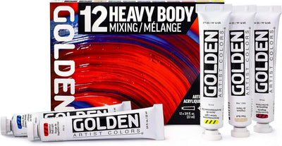 GOLDEN HEAVY BODY MIXING SET OF 12 X 22 ML (0000924-0)