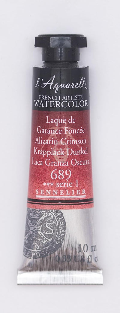 SENNELIER FRENCH ARTIST WATER COLOUR 10 ML SR 1 ALIZARIN CRIMSON (689)