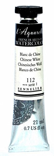 SENNELIER FRENCH ARTIST WATER COLOUR 10 ML SR 1 CHINESE WHITE (112)