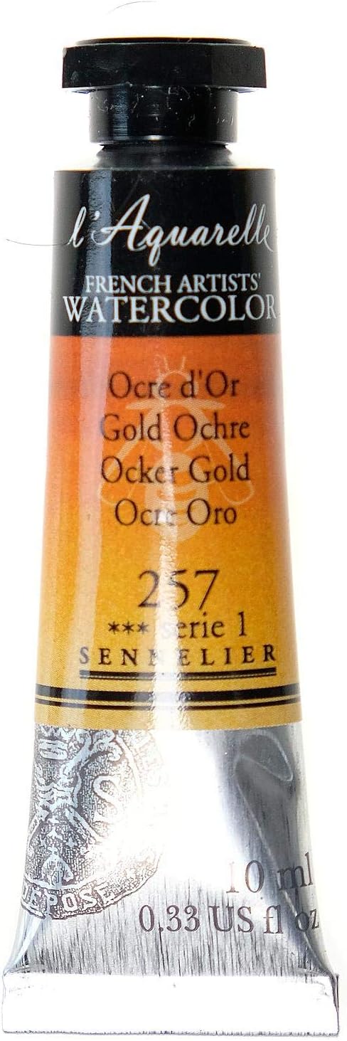 SENNELIER FRENCH ARTIST WATER COLOUR 10 ML SR 1 GOLD OCHRE (257)