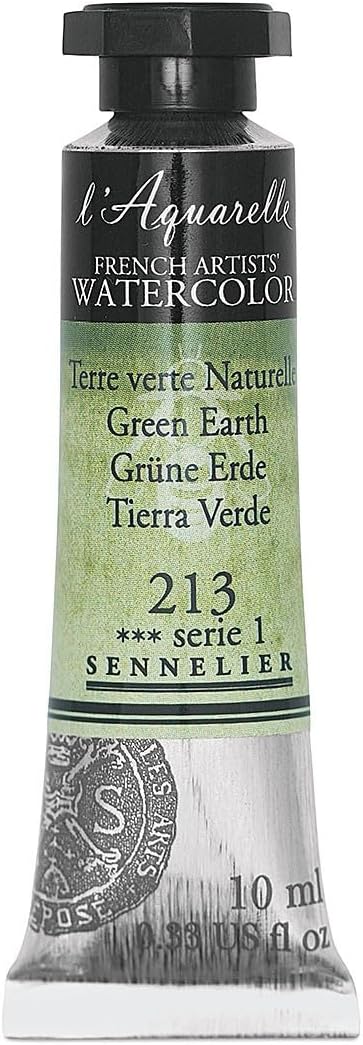 SENNELIER FRENCH ARTIST WATER COLOUR 10 ML SR 1 GREEN EARTH (213)