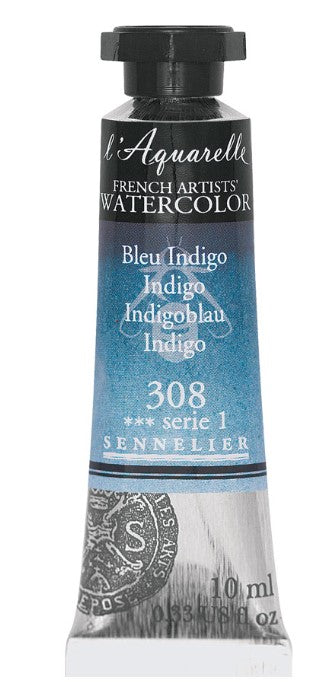 SENNELIER FRENCH ARTIST WATER COLOUR 10 ML SR 1 INDIGO (308)