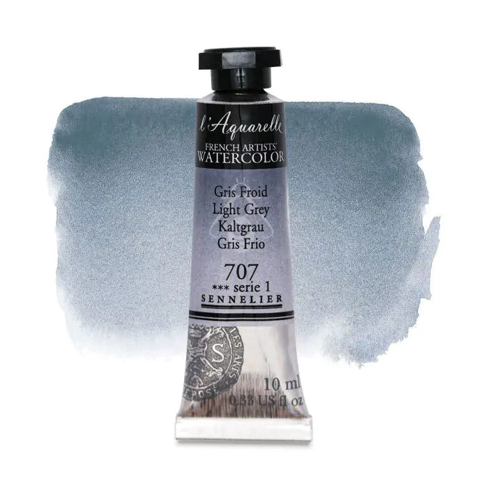 SENNELIER FRENCH ARTIST WATER COLOUR 10 ML SR 1 LIGHT GREY (707)