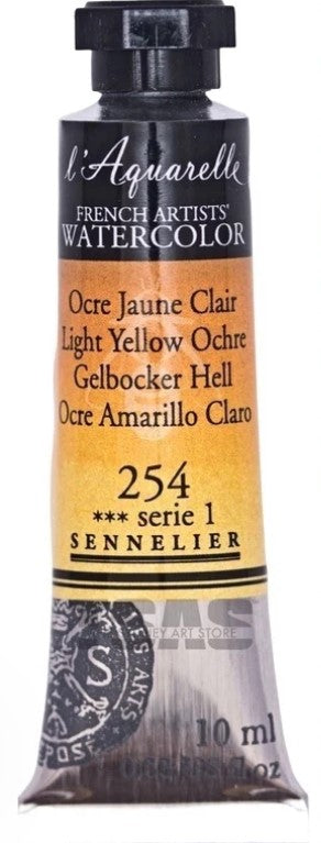 SENNELIER FRENCH ARTIST WATER COLOUR 10 ML SR 1 LIGHT YELLOW OCHRE (254)