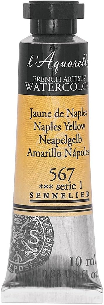 SENNELIER FRENCH ARTIST WATER COLOUR 10 ML SR 1 NAPLES YELLOW (567)