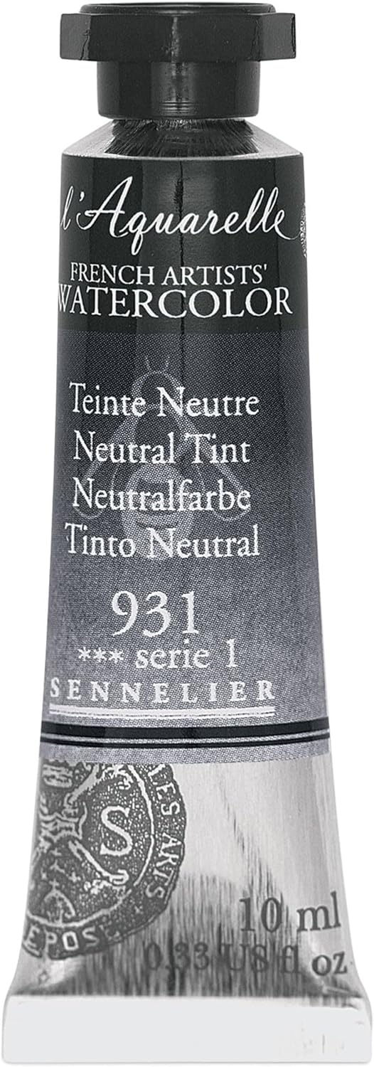 SENNELIER FRENCH ARTIST WATER COLOUR 10 ML SR 1 NEUTRAL TINT (931)