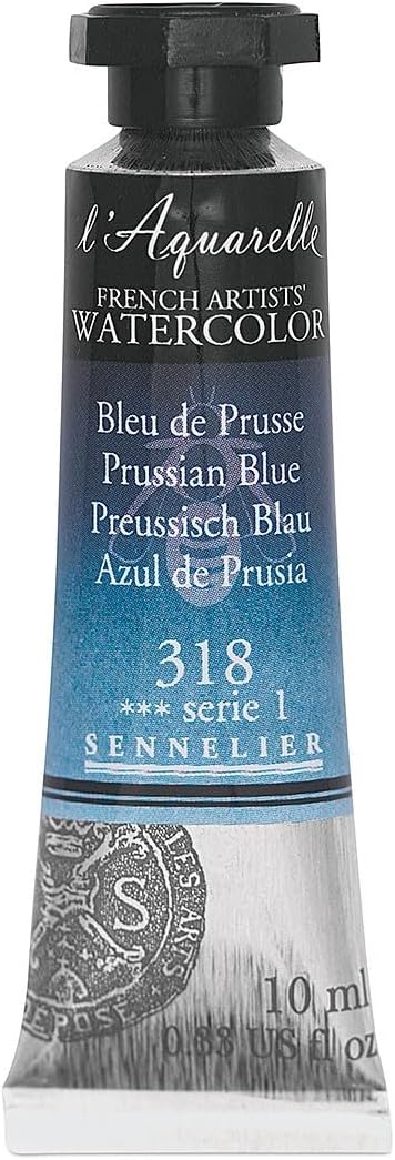 SENNELIER FRENCH ARTIST WATER COLOUR 10 ML SR 1 PRUSSIAN BLUE (318)