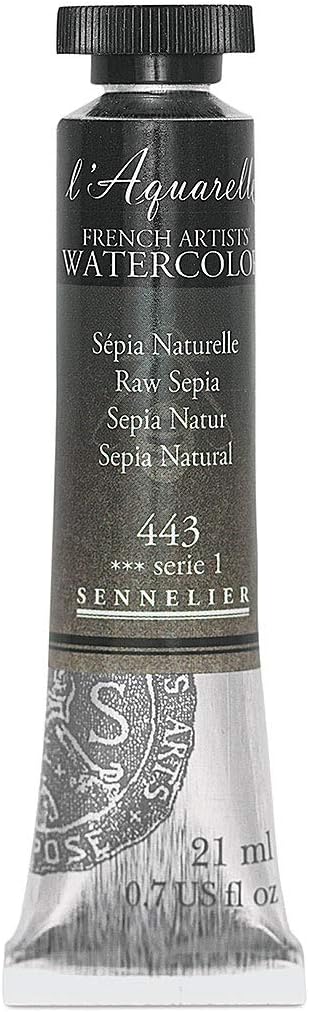 SENNELIER FRENCH ARTIST WATER COLOUR 10 ML SR 1 RAW SEPIA (443)