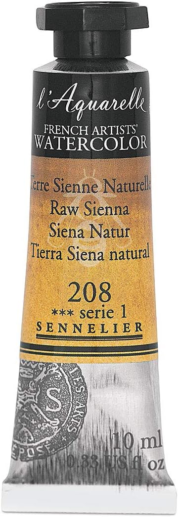 SENNELIER FRENCH ARTIST WATER COLOUR 10 ML SR 1 RAW SIENNA (208)