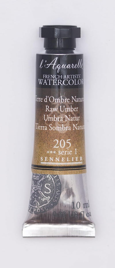 SENNELIER FRENCH ARTIST WATER COLOUR 10 ML SR 1 RAW UMBER (205)