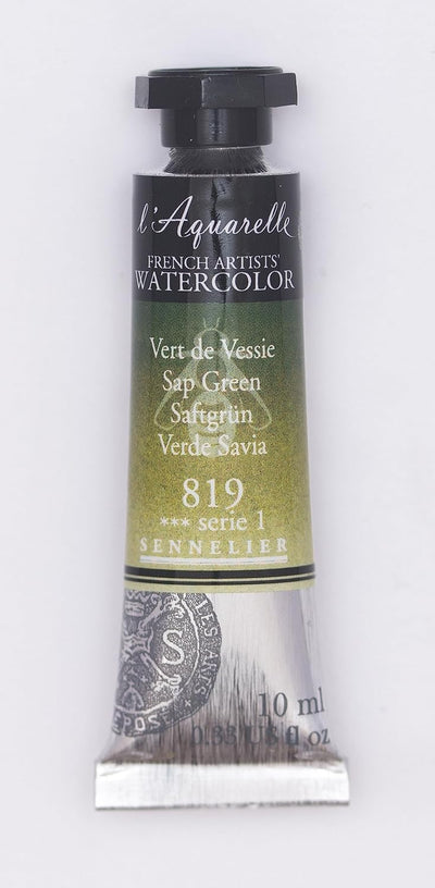 SENNELIER FRENCH ARTIST WATER COLOUR 10 ML SR 1 SAP GREEN (819)