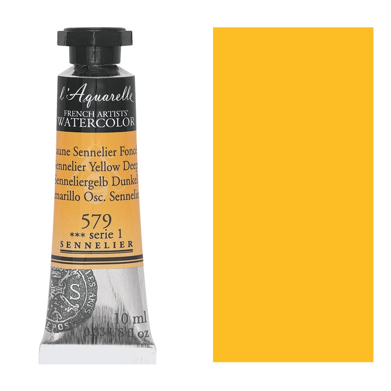 SENNELIER FRENCH ARTIST WATER COLOUR 10 ML SR 1 SENNELIER YELLOW DEEP (579)