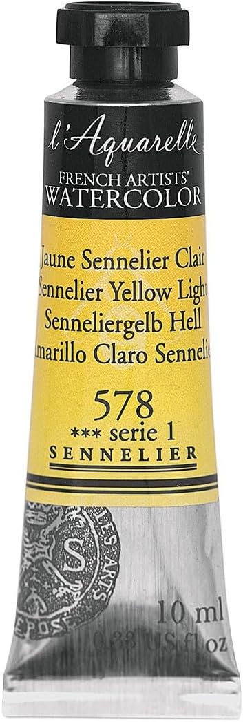 SENNELIER FRENCH ARTIST WATER COLOUR 10 ML SR 1 SENNELIER YELLOW LIGHT (578)