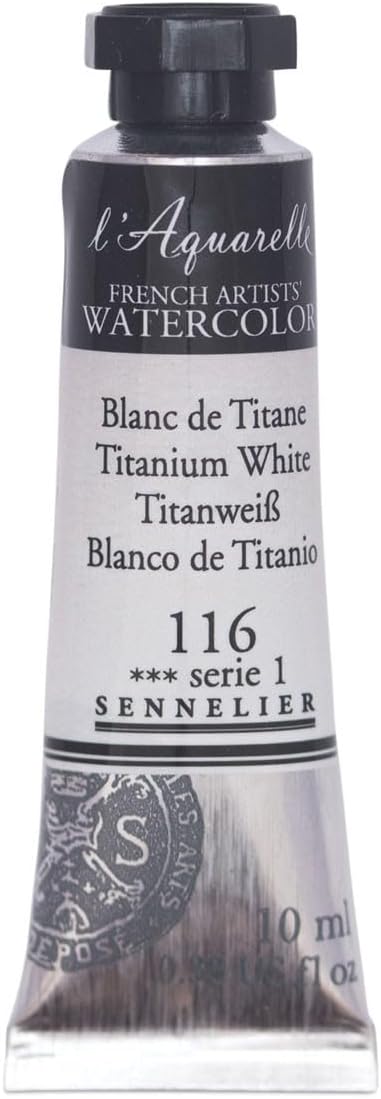 SENNELIER FRENCH ARTIST WATER COLOUR 10 ML SR 1 TITANIUM WHITE (116)