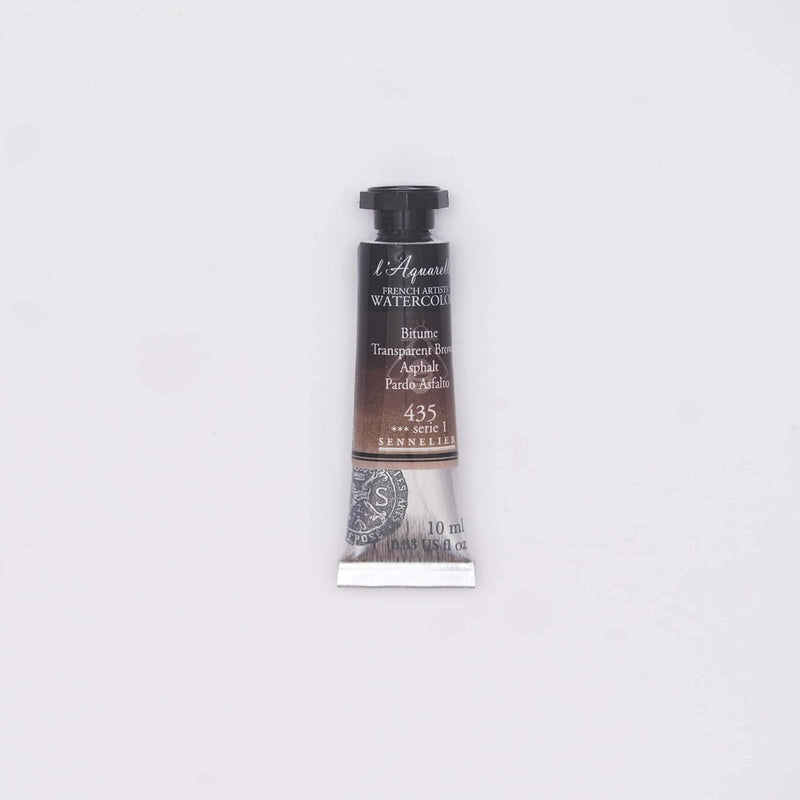 SENNELIER FRENCH ARTIST WATER COLOUR 10 ML SR 1 TRANSPARENT BROWN (435)