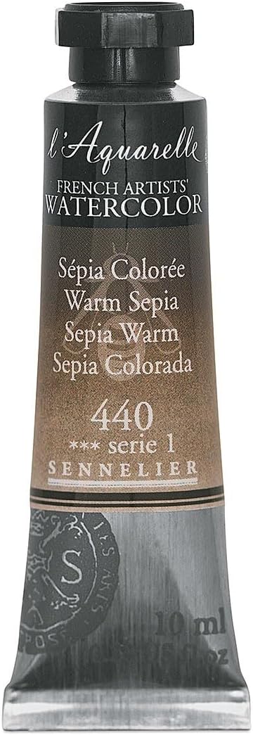 SENNELIER FRENCH ARTIST WATER COLOUR 10 ML SR 1 WARM SEPIA (440)