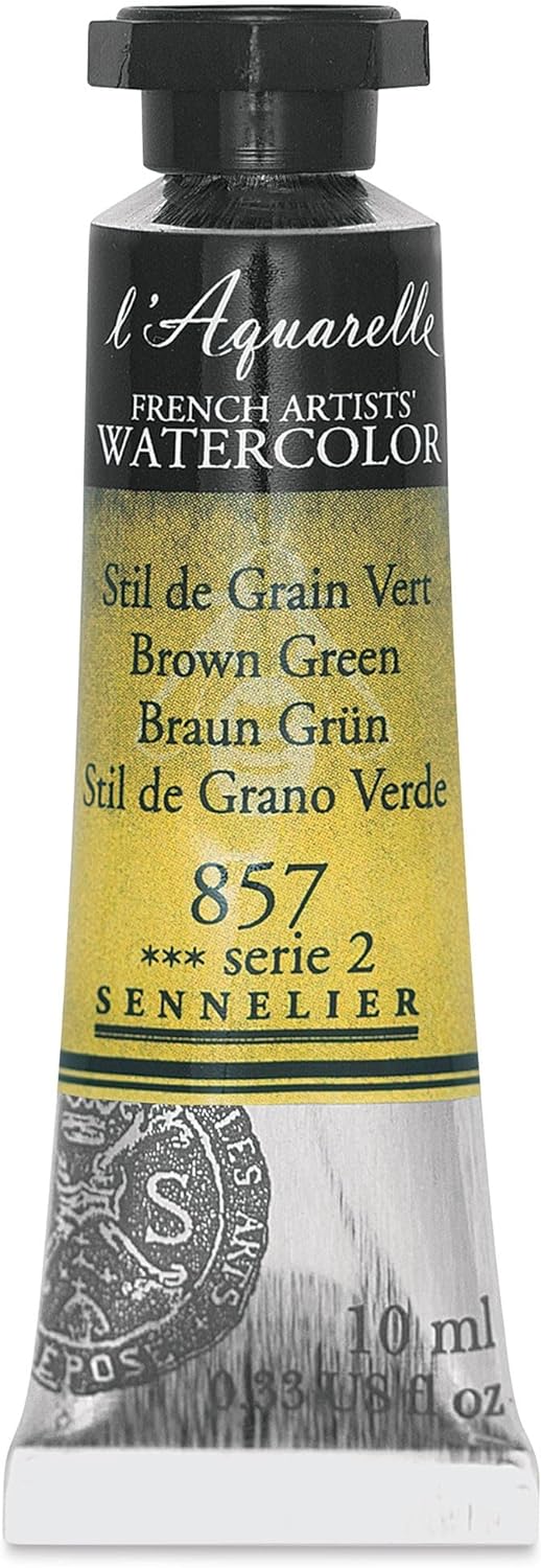 SENNELIER FRENCH ARTIST WATER COLOUR 10 ML SR 2 BROWN GREEN (857)