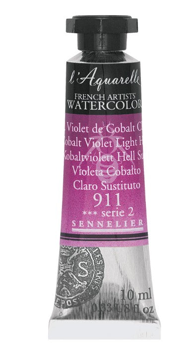 SENNELIER FRENCH ARTIST WATER COLOUR 10 ML SR 2 COBALT VIOLET LIGHT HUE (911)