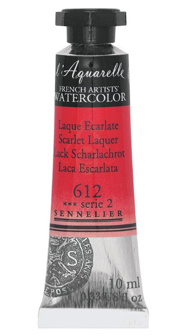 SENNELIER FRENCH ARTIST WATER COLOUR 10 ML SR 2 SCARLET LAQUER (612)