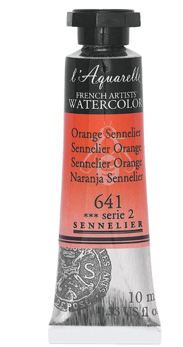 SENNELIER FRENCH ARTIST WATER COLOUR 10 ML SR 2 SENNELIER ORANGE (641)