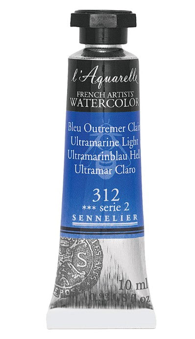 SENNELIER FRENCH ARTIST WATER COLOUR 10 ML SR 2 ULTRAMARINE LIGHT (312)