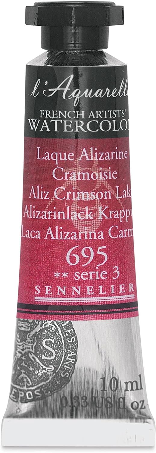 SENNELIER FRENCH ARTIST WATER COLOUR 10 ML SR 3 ALIZ CRIMSON LAKE (695)