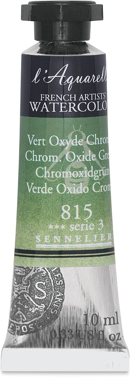 SENNELIER FRENCH ARTIST WATER COLOUR 10 ML SR 3 CHROMIUM OXIDE GREEN (815)