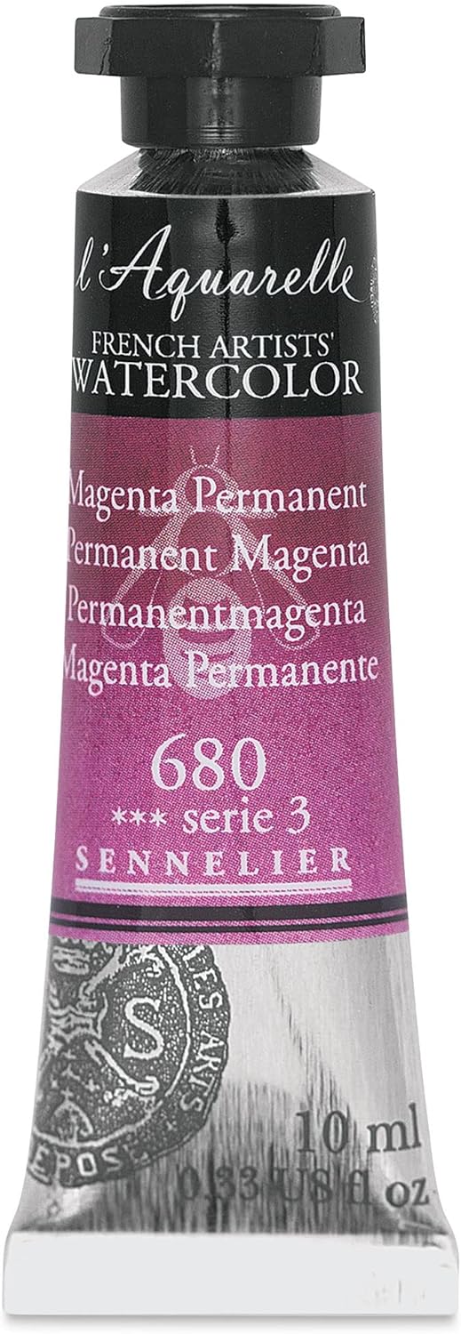 SENNELIER FRENCH ARTIST WATER COLOUR 10 ML SR 3 PERMANENT MAGENTA (680)