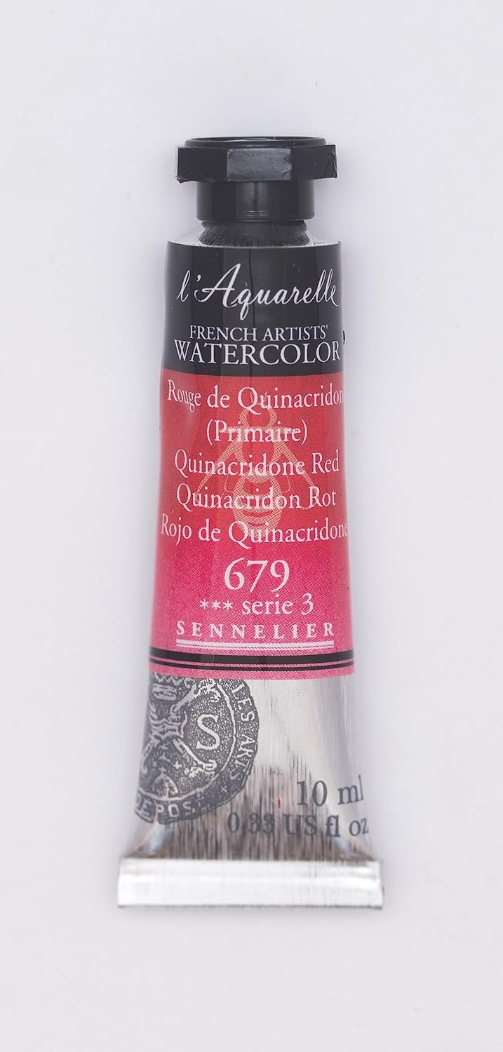 SENNELIER FRENCH ARTIST WATER COLOUR 10 ML SR 3 QUINACRIDONE RED (679)