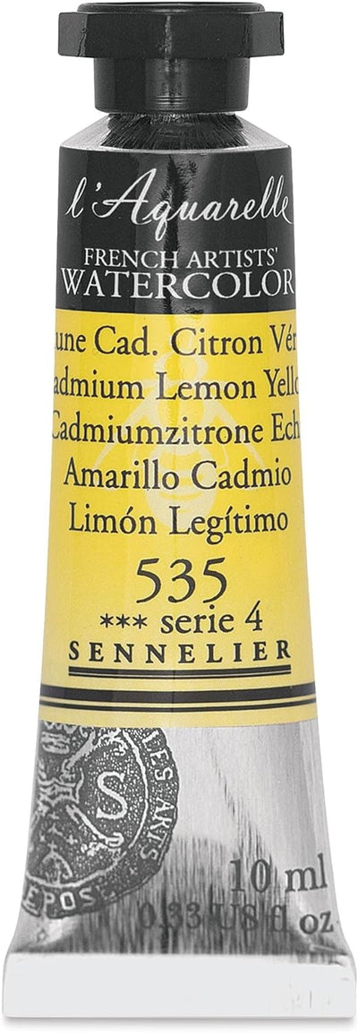 SENNELIER FRENCH ARTIST WATER COLOUR 10 ML SR 4 CADMIUM LEMON YELLOW (535)