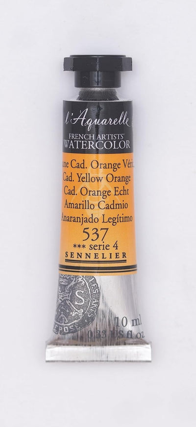 SENNELIER FRENCH ARTIST WATER COLOUR 10 ML SR 4 CADMIUM YELLOW ORANGE (537)