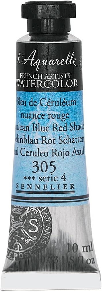 SENNELIER FRENCH ARTIST WATER COLOUR 10 ML SR 4 CERULEAN BLUE RED SHADE (305)