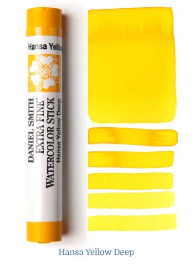 DANIEL SMITH EXTRA FINE WATER COLOUR STICK 12 ML HANSA YELLOW DEEP (PY 65)