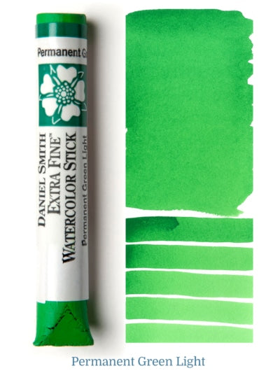 DANIEL SMITH EXTRA FINE WATER COLOUR STICK 12 ML PERMANENT GREEN LIGHT (PY 3, PG 7)