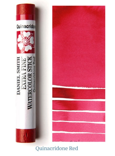 DANIEL SMITH EXTRA FINE WATER COLOUR STICK 12 ML QUINACRIDONE RED (PV 19)